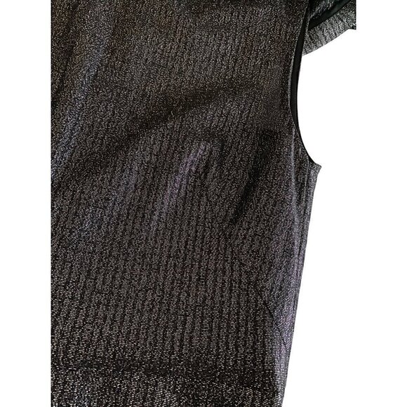 Lela Rose Shimmer Asymmetric Drape Detail Tulle Dress Size 6 Black formal gala - Picture 11 of 13